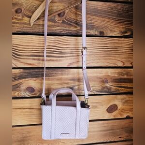 Fossil Light Pink Perforated Crossbody Bag